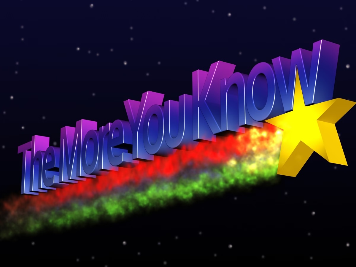 The More You Know Meme